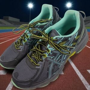 Asics Gel Venture 6 Blue Womens Sz 9 Running Hiking Trail Shoes Turquoise T7G7N